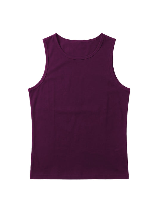 ELEVATED ESSENTIALS-TANKTOP - Burgandy