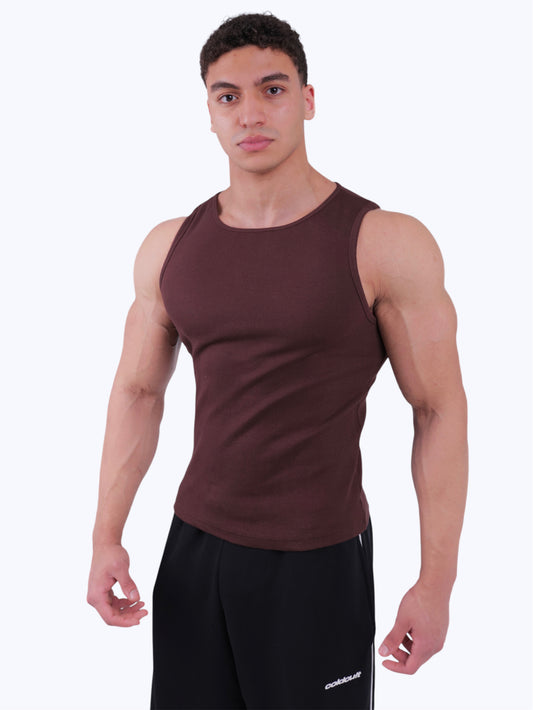 ELEVATED ESSENTIALS-TANKTOP  - Brown