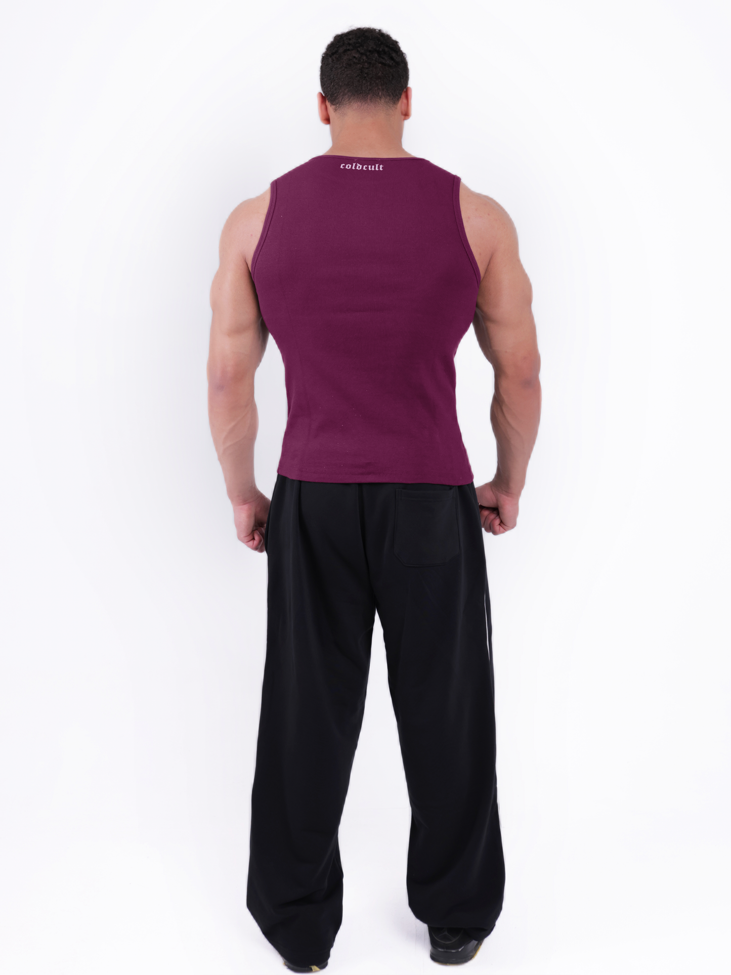 ELEVATED ESSENTIALS-TANKTOP - Burgandy
