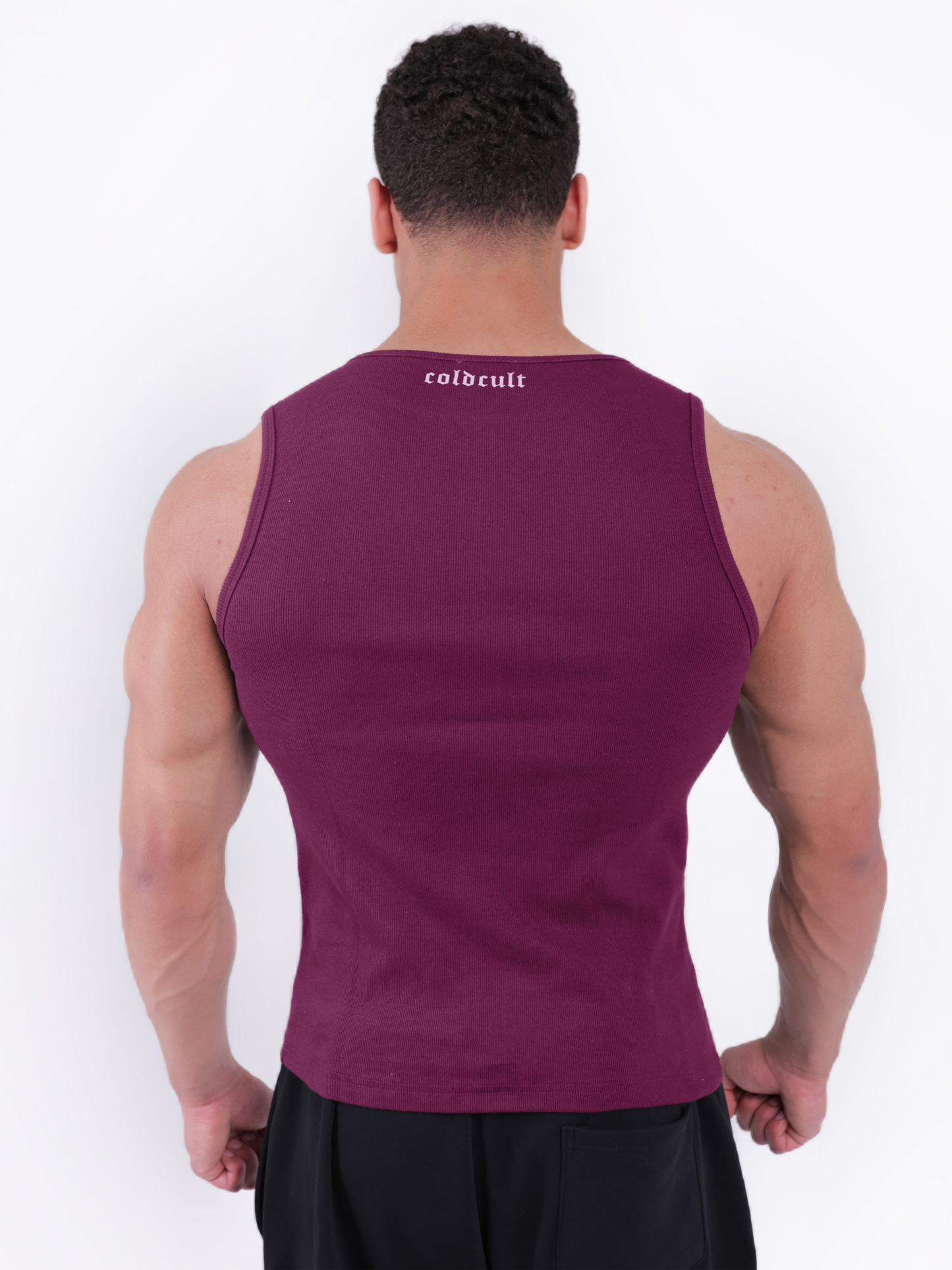 ELEVATED ESSENTIALS-TANKTOP - Burgandy
