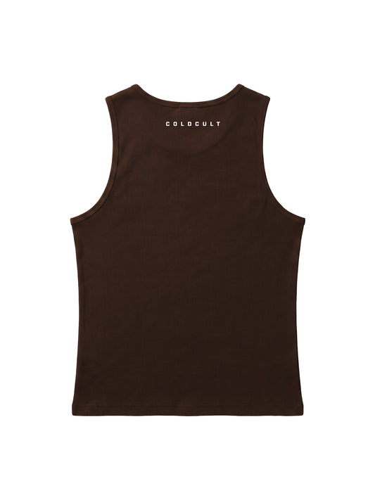 ELEVATED ESSENTIALS-TANKTOP  - Brown