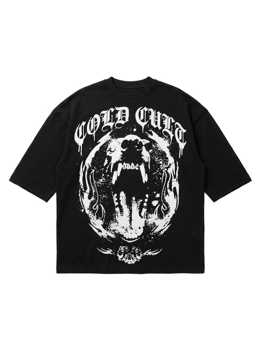 BIG WOLF TEES - Black